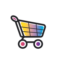 购物车logo创意元素