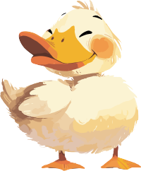 小鸭子卡通可爱插图