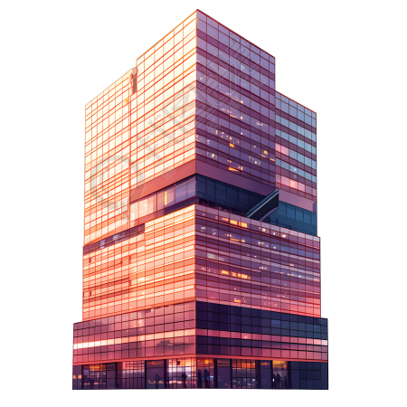 3D摩天大楼卡通元素