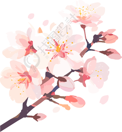 粉色樱花商业创意素材