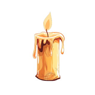 燃烧的蜡烛商业设计插图
