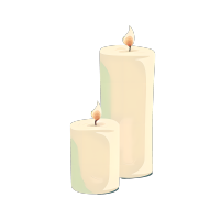 燃烧的蜡烛商用插画素材