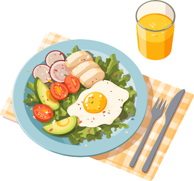 营养餐健康饮食素材