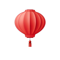红灯笼透明背景素材