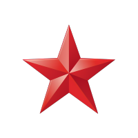 红色五角星插画设计