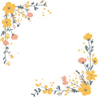 鲜花边框PNG商用插画