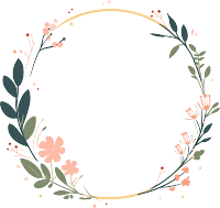 鲜花边框时尚插图