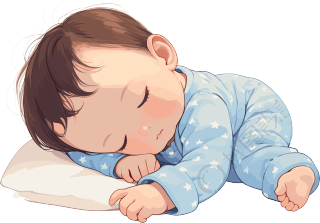 睡觉婴儿可爱素材