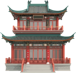 国风建筑商业设计插图
