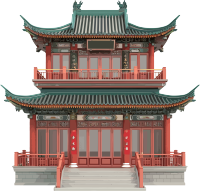 国风建筑商业设计插图