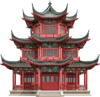 国风建筑矢量素材