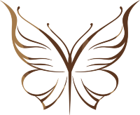 线条蝴蝶Logo插画