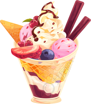 3D冰淇淋简约商业素材