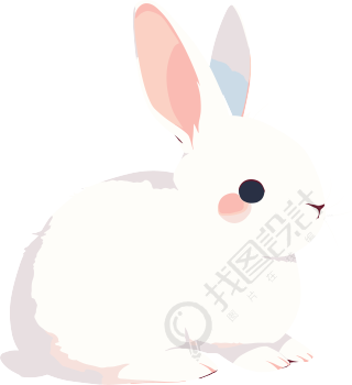 兔子透明背景插画