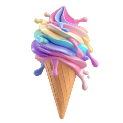 3D冰淇淋插画素材