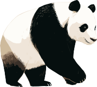 大熊猫简洁商用素材