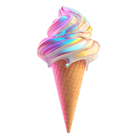 3D冰淇淋美观素材
