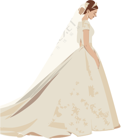 新娘简约婚纱素材