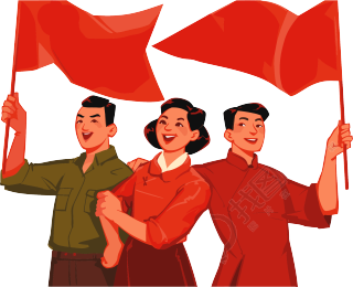 五一劳动节的复古元素，为中国工人提供了一个欢乐的场景