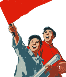 五一劳动节，中国工人的快乐场景