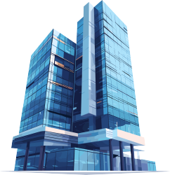 楼房现代建筑矢量插图