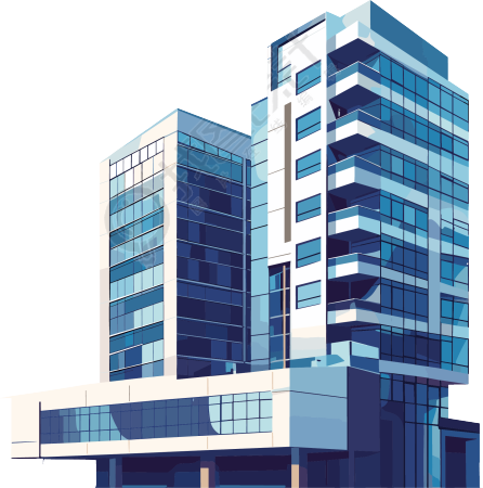 楼房现代建筑插图
