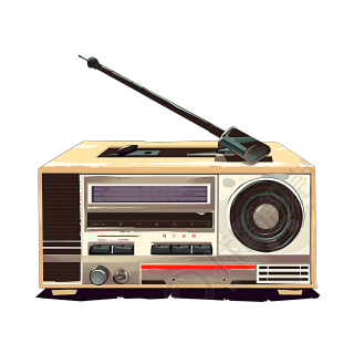 老式收音机插图