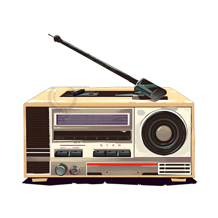 老式收音机插图