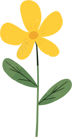 小花简单插画设计元素