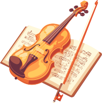 小提琴插图素材