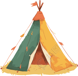 校园野营简易帐篷素材