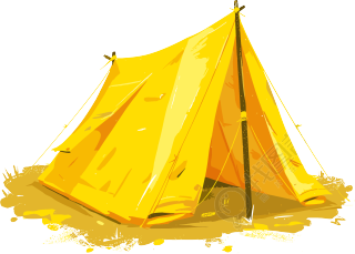 校园野营可商用帐篷元素