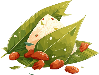红枣粽子卡通素材