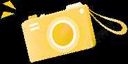 黄色相机gif动图素材