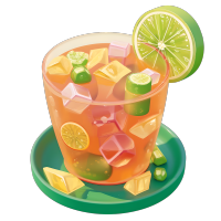 3D水果茶创意素材