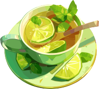 水果茶创意插画