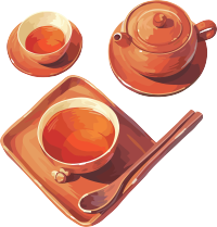 凉茶创意插图
