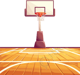 篮球场透明背景素材