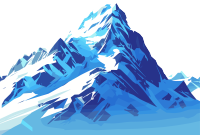 雪山插画素材