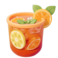 3D水果茶图形素材