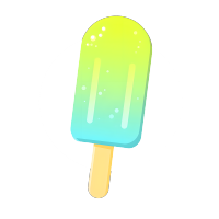 夏天冰棍简约扁平插画
