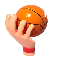 3D篮球透明背景插图
