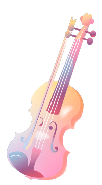 粉色小提琴元素