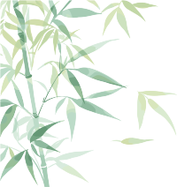 竹叶水彩风素材