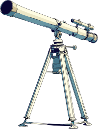 天文望远镜商用素材
