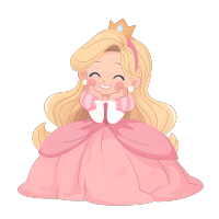 公主甜美微笑插图