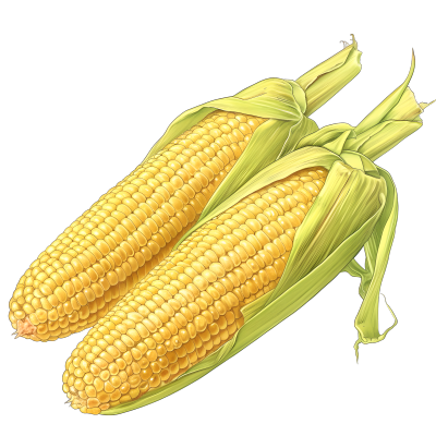 玉米插画设计元素
