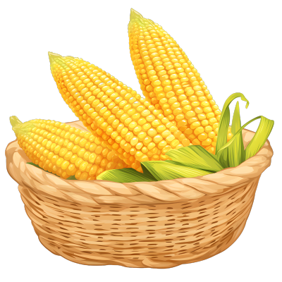 玉米矢量插图