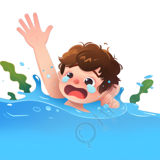 溺水男孩元素