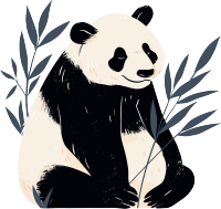 熊猫珍稀动物元素
